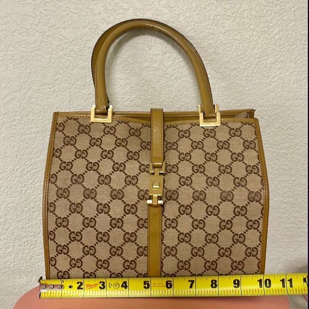 Gucci Monogram Jackie Tote Bag